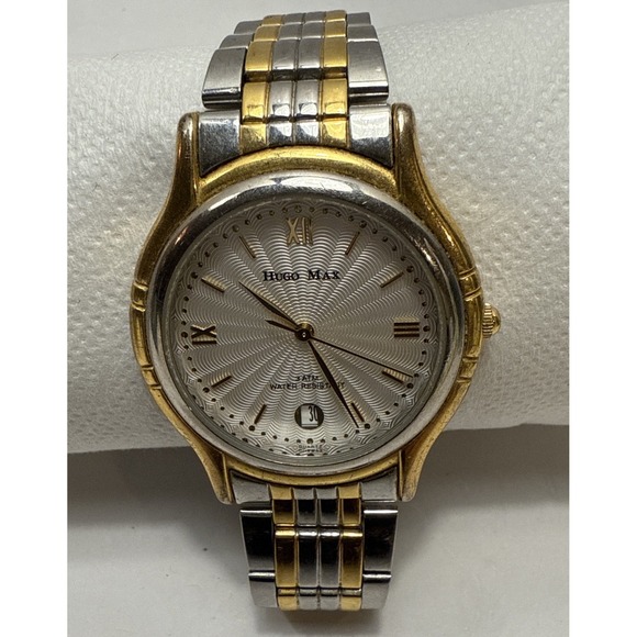 Hugo Maxx 21607 18k Gold Plate Mens Watch-Not Tested*** - Picture 2 of 13